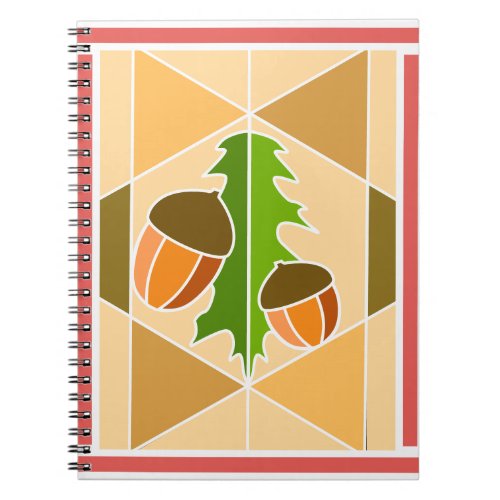 Geometric Acorn Notebook