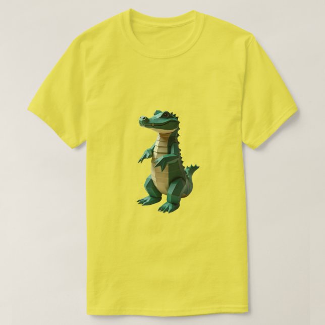 Geometric Alligator T-Shirt (Design Front)