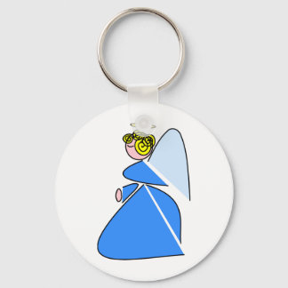 Geometric Angel Keychain
