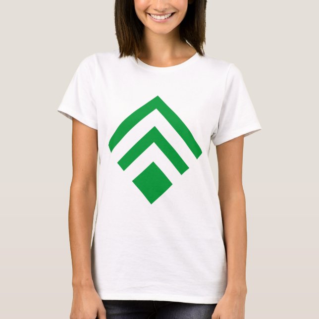 Geometric Arrow 02 - Grass Green T-Shirt (Front)