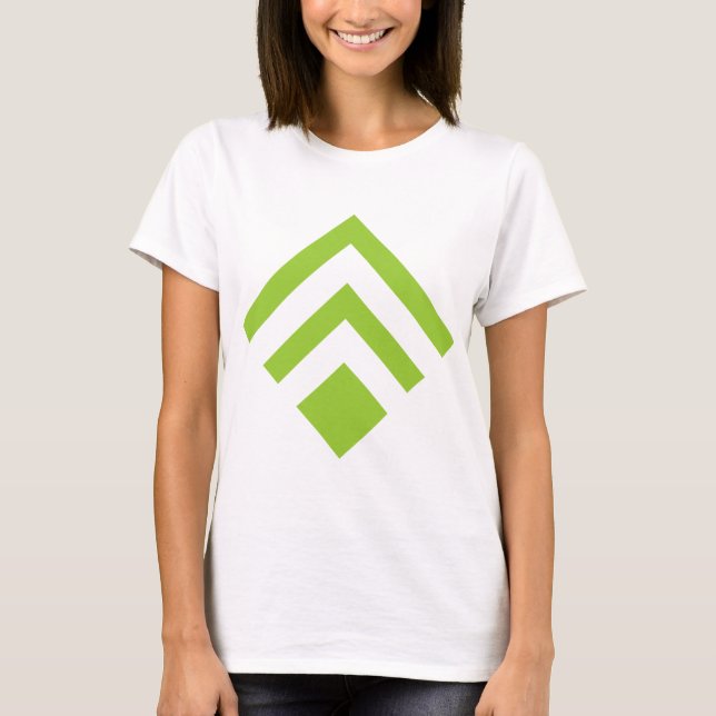 Geometric Arrow 02 - Martian Green T-Shirt (Front)