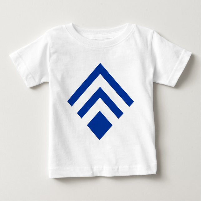 Geometric Arrow 02 - Navy Blue Baby T-Shirt (Front)