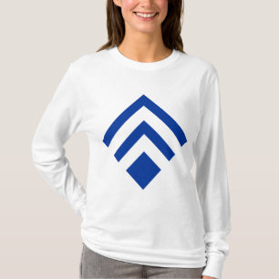 Geometric Arrow 02 - Navy Blue T-Shirt