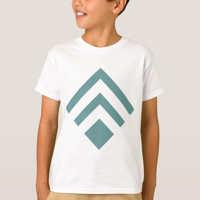 Geometric Arrow 02 - Ocean Green T-Shirt (Front)