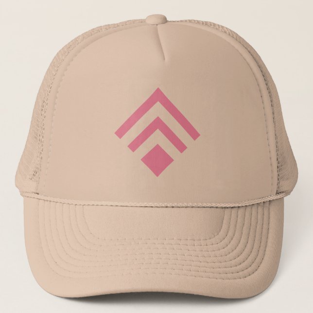 Geometric Arrow 02 - Pink Trucker Hat (Front)