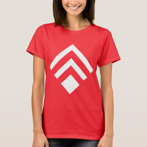 Geometric Arrow 02 _ White T_Shirt