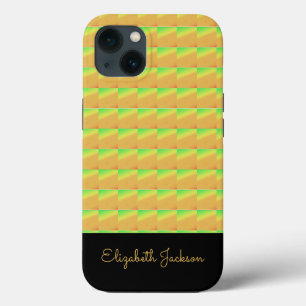 Geometric Art, African Tropical Sunset Colors iPhone 13 Case