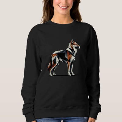 Geometric Art Canaan Dog Sweatshirt