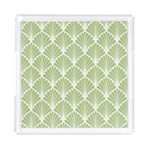 Geometric Art Deco, seamless pattern Acrylic Tray