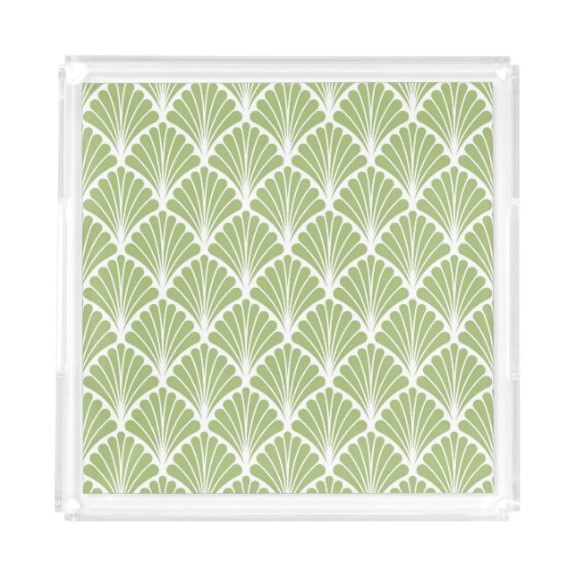 Geometric Art Deco, seamless pattern Acrylic Tray (Front)