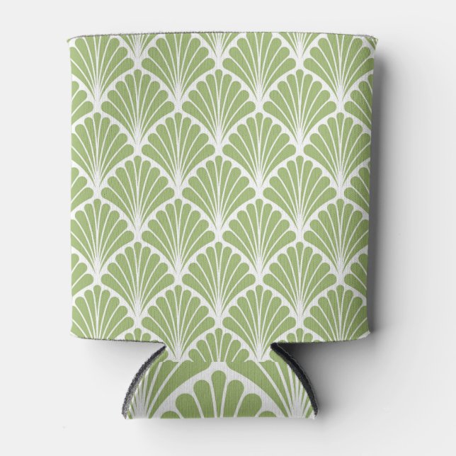 Geometric Art Deco, seamless pattern Can Cooler (Front)