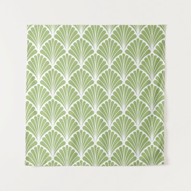 Geometric Art Deco, seamless pattern Tapestry (Front)