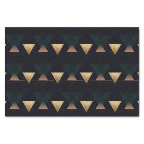 Geometric Art Deco Triangles Tissue Paper
