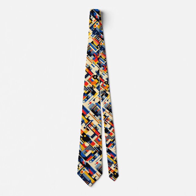 Geometric Art Expression Neck Tie (Front)