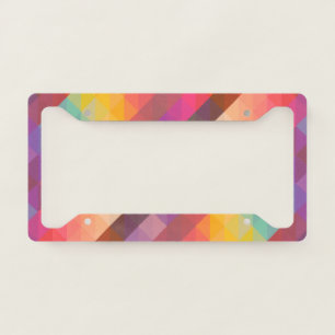 Geometric Art Geometric Photography Kaleidoscope   License Plate Frame
