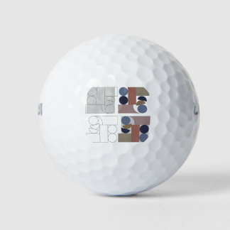Geometric Art Golf Balls