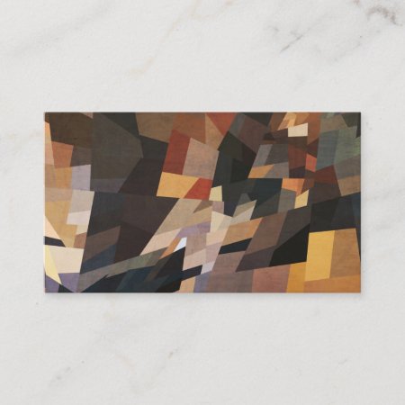 Geometric Art | Grungy Rectangles Business Card