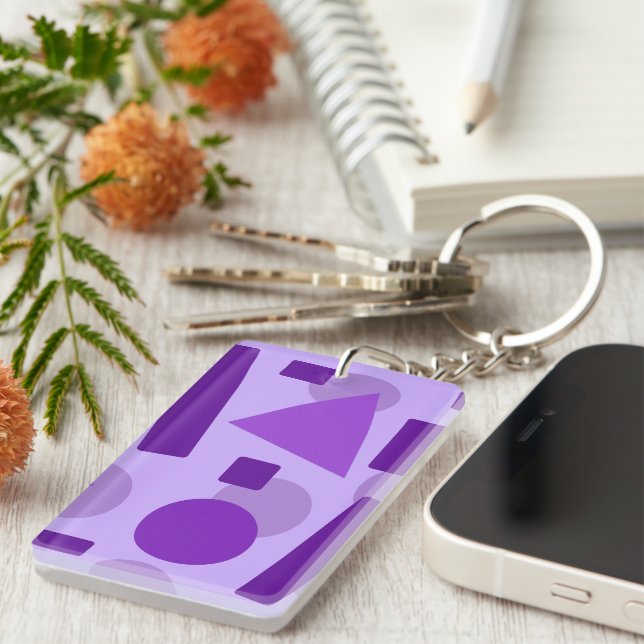 Geometric Art Keychain (Front Right)