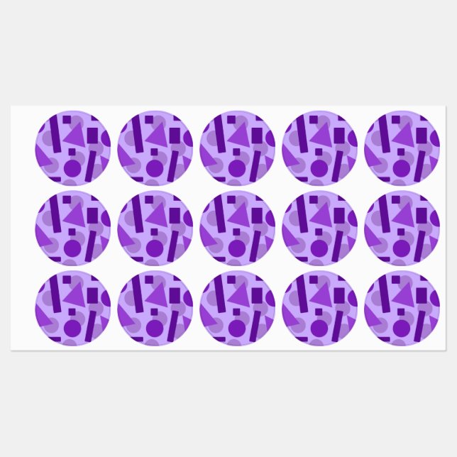 Geometric Art Labels (Sheet)