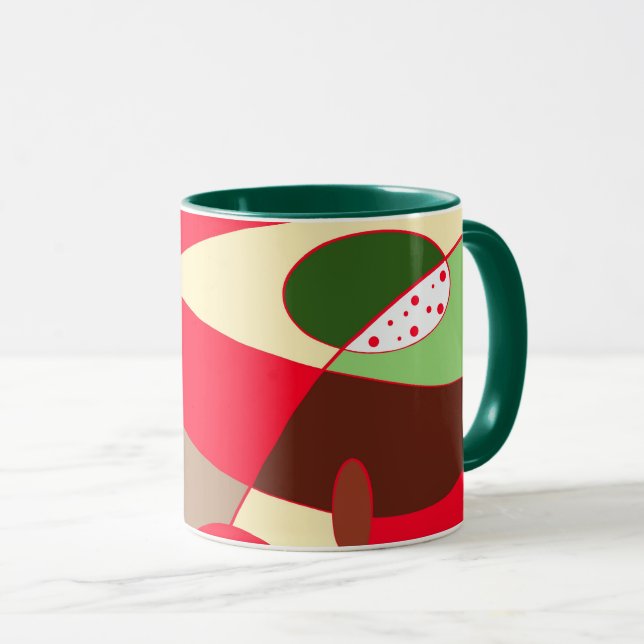 Geometric art mug (Front Right)