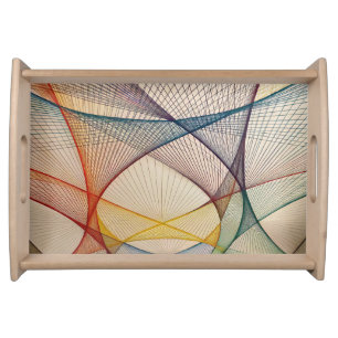 Geometric Art Serving Tray