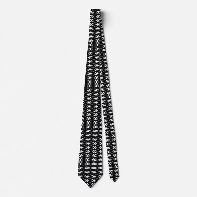 Geometric b/w neck tie (Front)