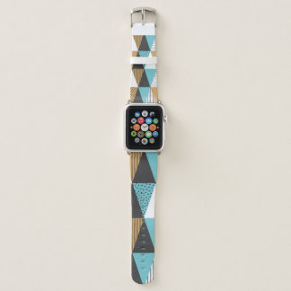 Geometric background. Abstract vintage illustratio Apple Watch Band