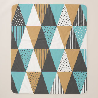 Geometric background. Abstract vintage illustratio Sherpa Blanket