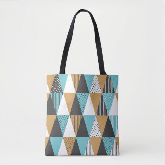 Geometric background. Abstract vintage illustratio Tote Bag