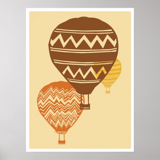 Geometric Balloon Fiesta Poster (Front)