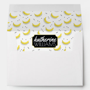 Geometric Bananas Add Your Name Envelope