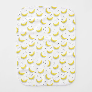 Geometric Bananas Baby Burp Cloth