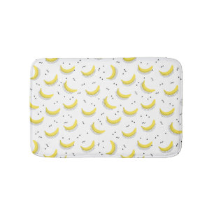 Geometric Bananas Bathroom Mat