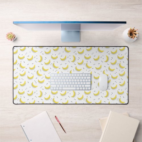 Geometric Bananas Desk Mat