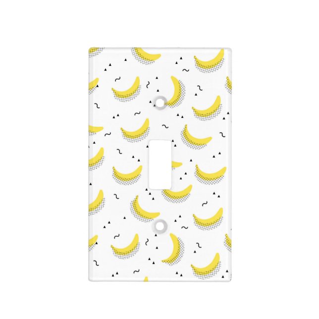 Geometric Bananas Light Switch Cover (Front)