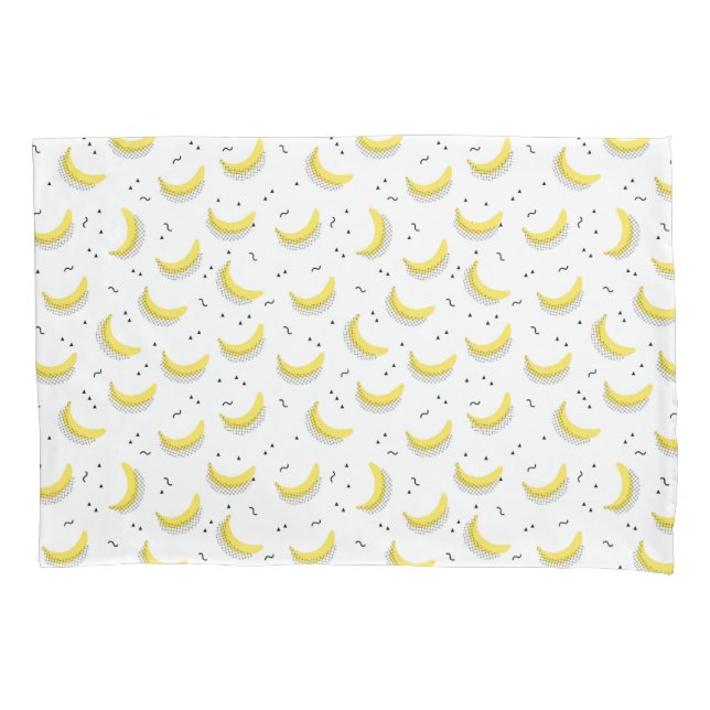 Geometric Bananas Pillow Case (Front-Left)