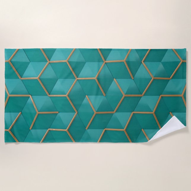 geometric beach towel (Front)