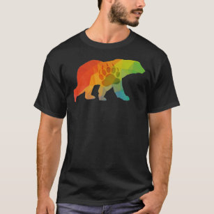 Zazzle Bear Cub Gay Pride Flag Colors Culture Lgbt Young T-Shirt, Men's, Size: Adult S, Black