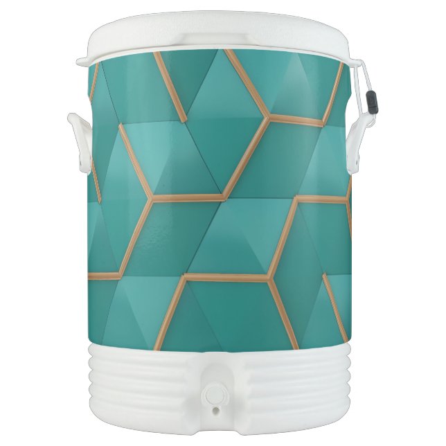 geometric beverage cooler (Front)