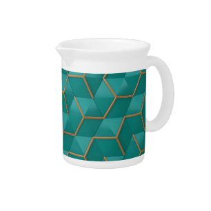 geometric beverage pitcher