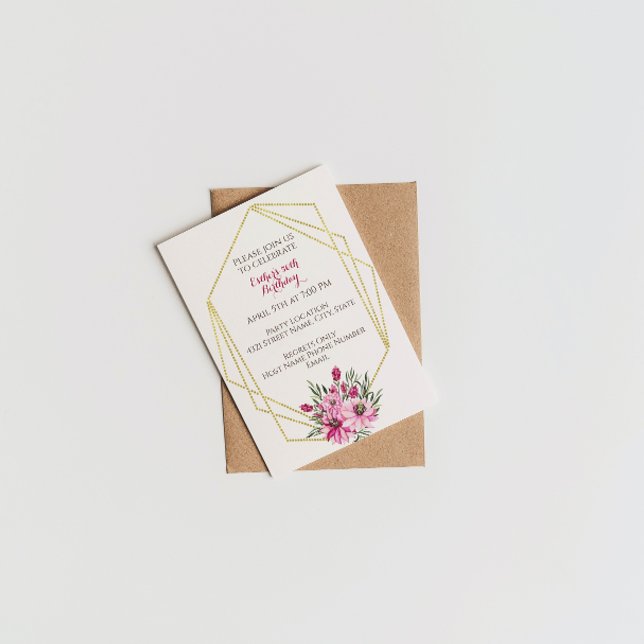 Geometric Birthday Invitation (Creator Uploaded)