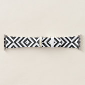 Geometric Black and White Chevrons, Diamonds Apple Watch Band (Band)