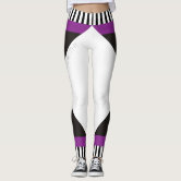 Modern Purple Triangle Pattern Leggings