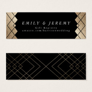 Geometric Black Gold Gatsby Wedding Gifts