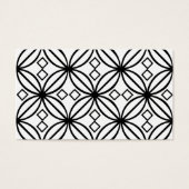 Geometric Black White Floral Pattern (Front)