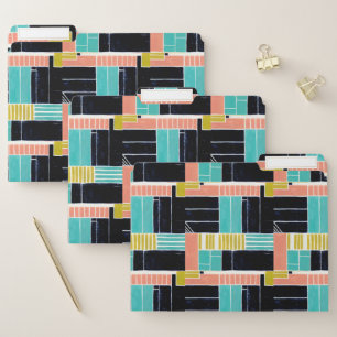 Geometric Blocks File Folder