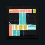 Geometric Blocks Keepsake Box<br><div class="desc">Geometric Blocks. Artist: Grace Popp. Image ID: 150774FN.</div>