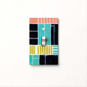 Geometric Blocks Light Switch Cover