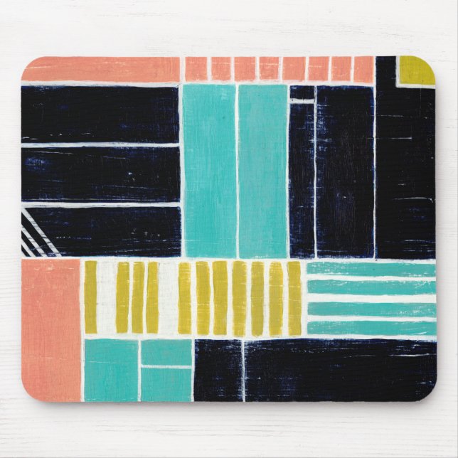 Geometric Blocks Mouse Pad (Front)