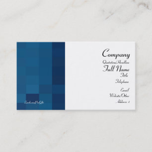 Geometric Blue Business Cards